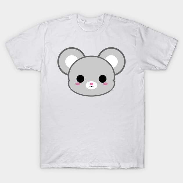 Cute Grey Mouse T-Shirt by alien3287